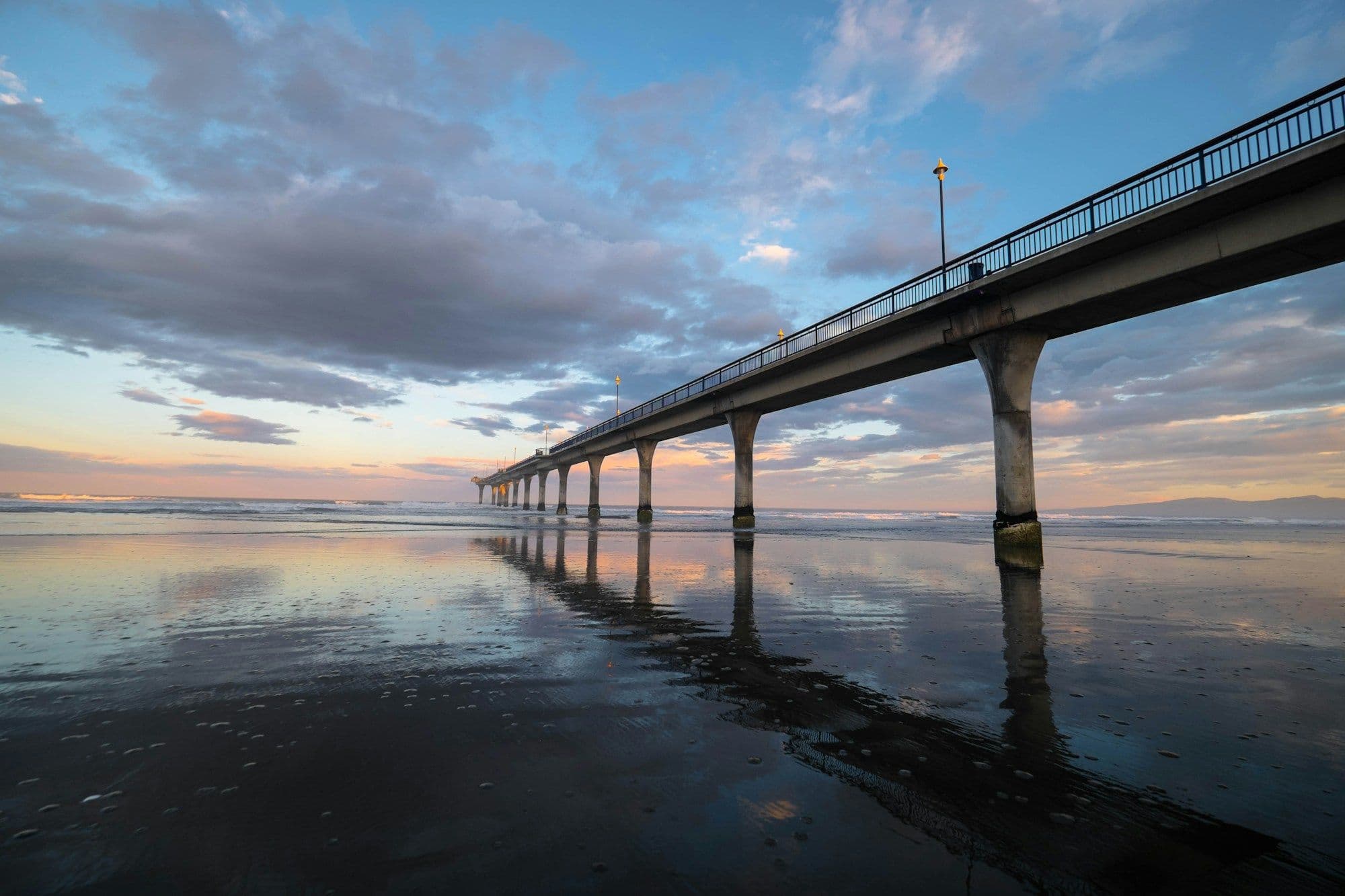 New Brighton Pier at sunset